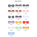 big rectangle 2020 new arrivals gradient retro fashion shades custom designer luxury UV400 plastic sunglasses women men 16010